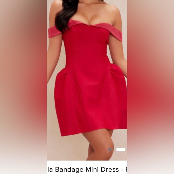 Preloved red bandage dress - Picture 7 of 9